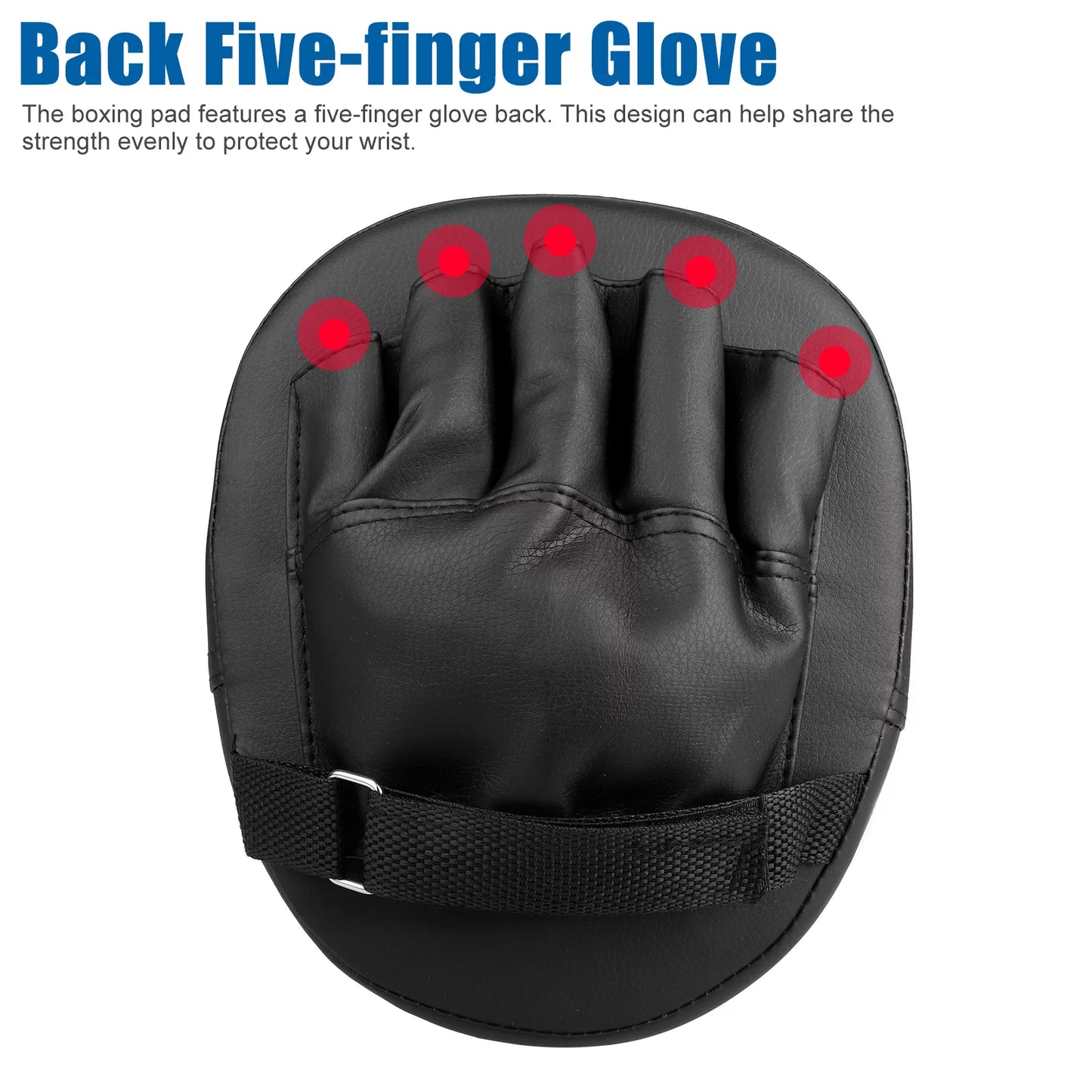 2Pcs Boxing Mitts,  MMA Punching Boxing Training Hand Pads PU Leather Punching Kicking Palm Pads Training Boxing Target Pad, Ideal for Karate, Muay Thai Kick, Sparring