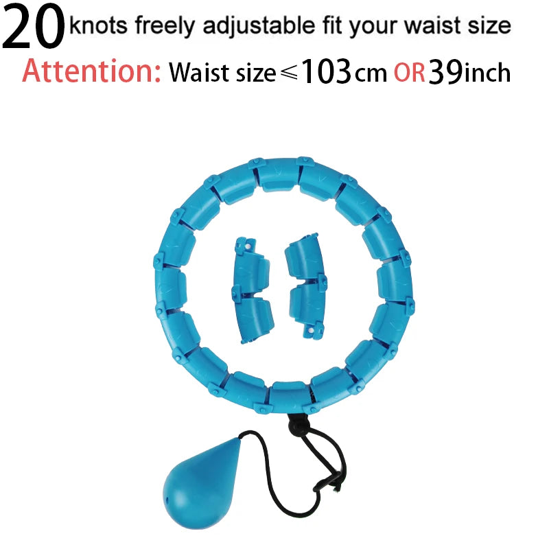 32/20/24/28 Section Adjustable Sport Hoops Abdominal Waist Exercise Detachable Hoola Massage Fitness Hoop Training Weight Loss